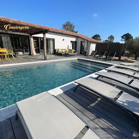 Plein Pied 8 Pers Piscine Chauffee Privee Proche San Cipriano Cala Rossa Climatisation Wifi Βίλα *
