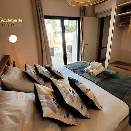 Plein Pied 8 Pers Piscine Chauffee Privee Proche San Cipriano Cala Rossa Climatisation Wifi Villa Lecci