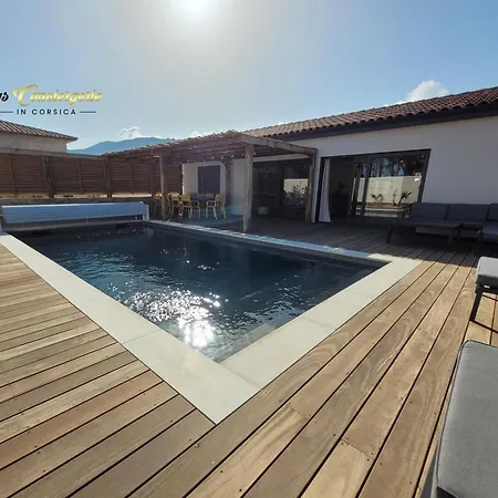 Villa Plein Pied 8 Pers Piscine Chauffee Privee Proche San Cipriano Cala Rossa Climatisation Wifi Lecci