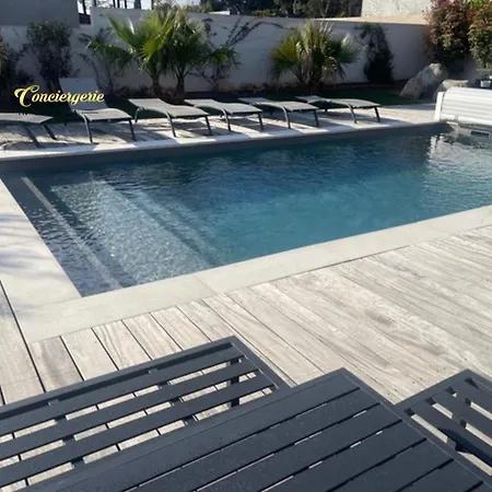 Plein Pied 8 Pers Piscine Chauffee Privee Proche San Cipriano Cala Rossa Climatisation Wifi Villa Lecci