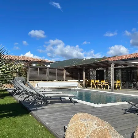 Villa Plein Pied 8 Pers Piscine Chauffee Privee Proche San Cipriano Cala Rossa Climatisation Wifi Lecci